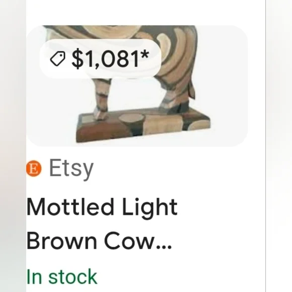 Large Vtg Carved Wooden Bull Figurine | Mid-Century Modern Wood Cow Statue - Picture 12 of 12